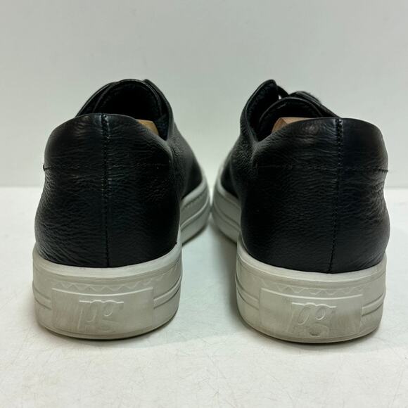 VERY GOOD Paul Green Newport Leather Sneaker Black Calf UK 8.5 / US 10 - Picture 6 of 11